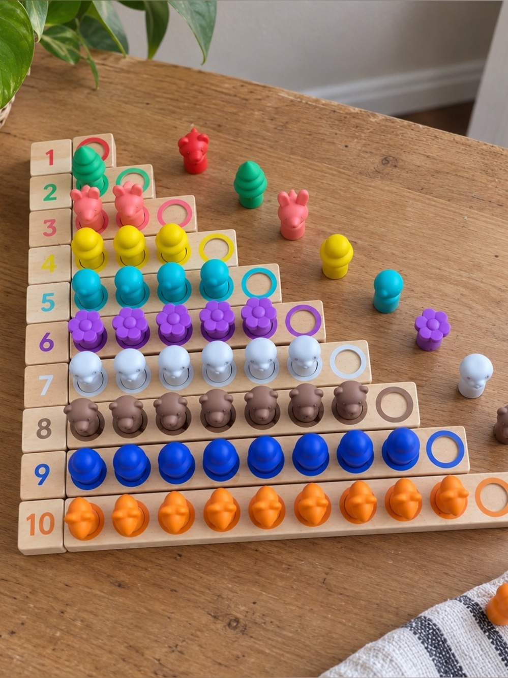 Lovevery Montessori Math Bars Number Tiles COMPLETE SET
